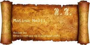 Matisa Nelli névjegykártya